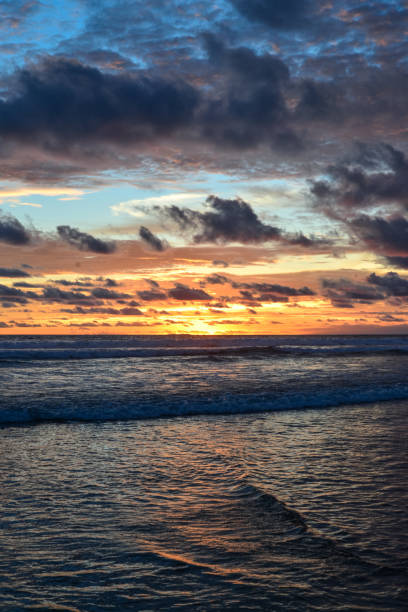 istock Beautiful bright purple sunset 1711831506