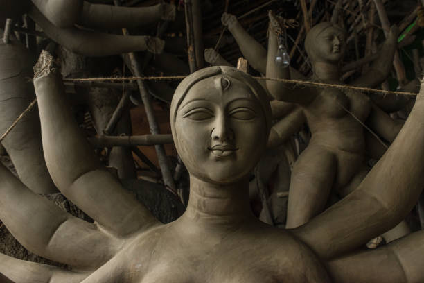 istock Clay Idol of goddess Durga 1711851551