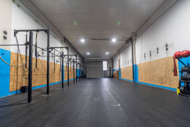 istock Empty space of a sports center full equipped 1711853660