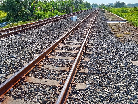 Rail road in Yogyakarta city