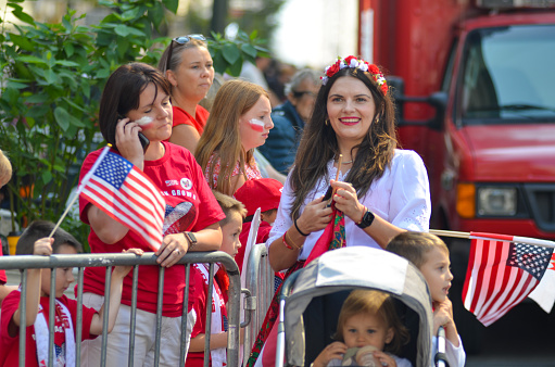 Thousands of Polish-American and Poles from the Tri-State area participated in the 86th Annual Pulaski Day Parade along Fifth Avenue, New York City.