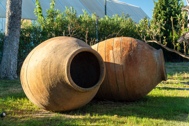 istock Two large ceramic jars garden decoration 1711905800