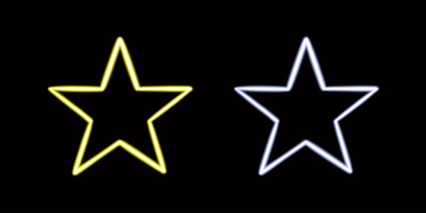 istock set geometric star shape glowing desktop icon, neon star sticker, neon figure, glowing figure, neon geometrical figures 1711934056