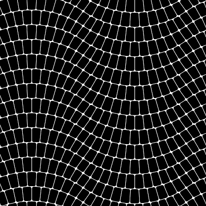 Square Mesh Pattern Animation Seamless Geometric Pattern Mesh Of Black Squares Arranged In Wavy Lines ...