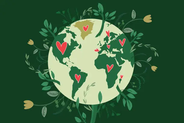 Vector illustration of Earth day