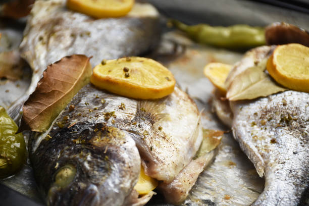 istock Grilled fish sea bream 1712011529
