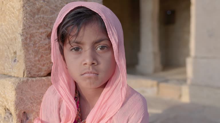 Portrait of Indian girl, India