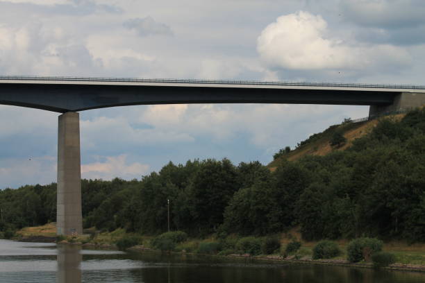 istock Bridge in Kiel canal Germany 1712035686