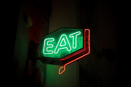 neon restaurant sign