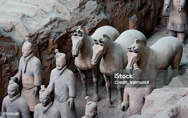 Photo libre de droit de Guerriers De Terre Cuite 3 banque d'images et plus d'images libres de droit de Armée en terre cuite de l'empereur Qin Shi Huangdi - Armée en terre cuite de l'empereur Qin Shi Huangdi, Cheval, Armée de terre