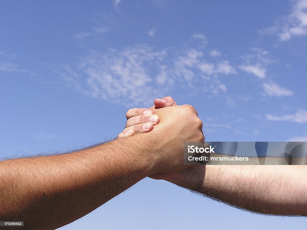 Handshake di potenza - Foto stock royalty-free di Accordo d'intesa