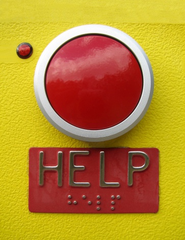How can your target market help but want to press this big red help button when they're in a pickle?  This is an emergency call box, of the type used on university campuses around the world.