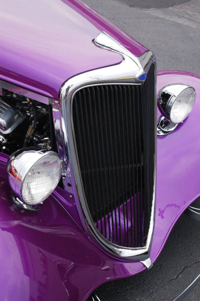 Auto Car - Purple 1934 Ford Hot Rod
