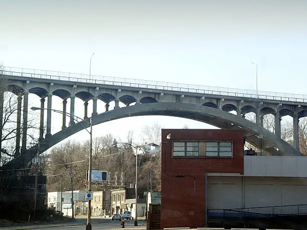 Bridge over Washington Boulevard in Pittsburgh, Pa