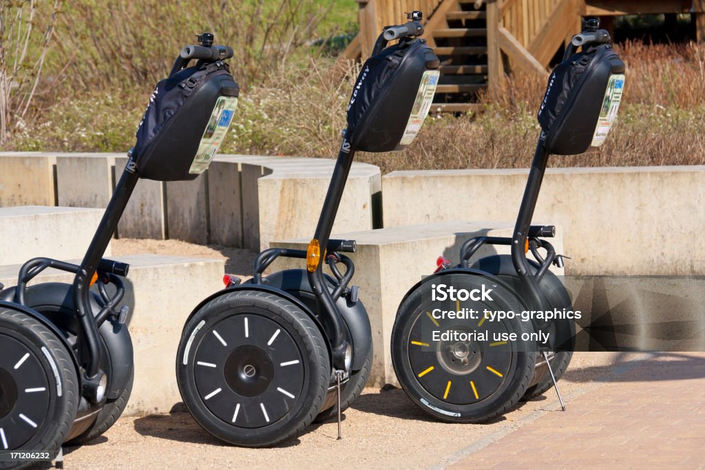 Tre Segway - Foto stock royalty-free di Ambientazione esterna