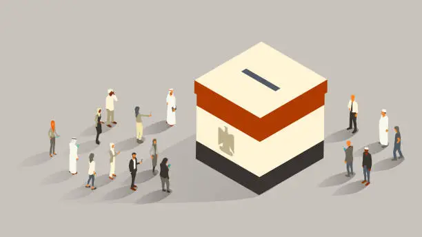 Vector illustration of Egypt elections illustration