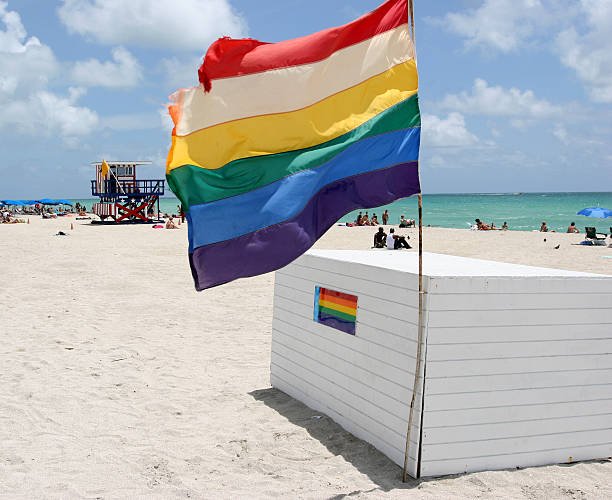 Rainbow Flag stock photo