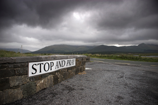 Irish roadside sign. 