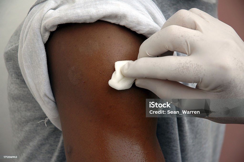 Vacinação-Shot - Royalty-free País em Desenvolvimento Foto de stock