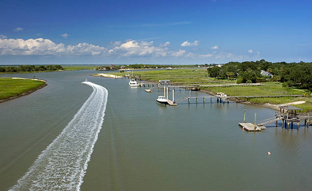 Canal Intracoastal waterway - foto de stock