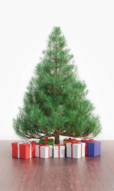 istock Christmas Presents with podium 1712070682