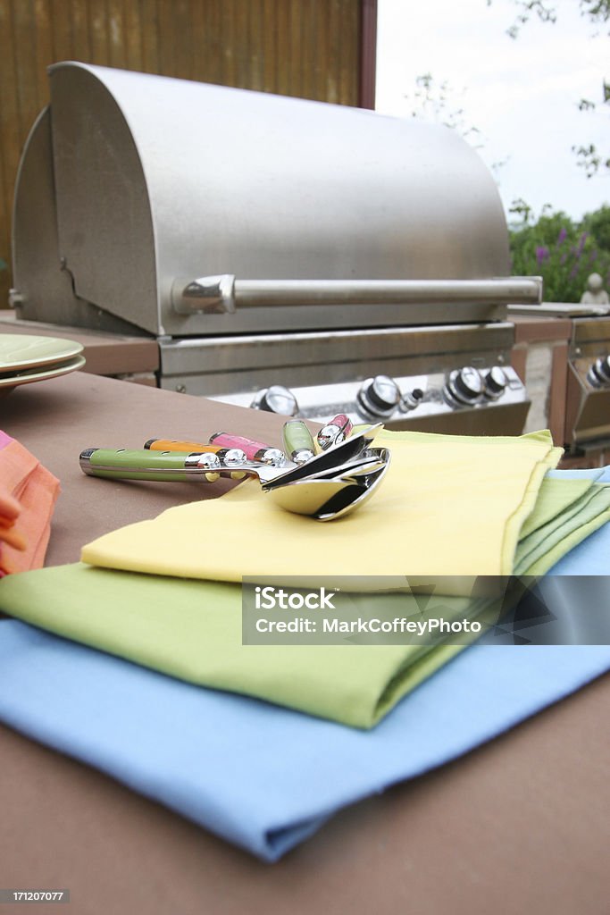 Cucina all'aperto - Foto stock royalty-free di Acciaio inossidabile