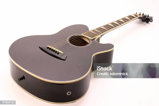 Isolated Acoustic Guitar Stock Photo - Download Image Now - Acoustic Guitar, Black Color, Closed