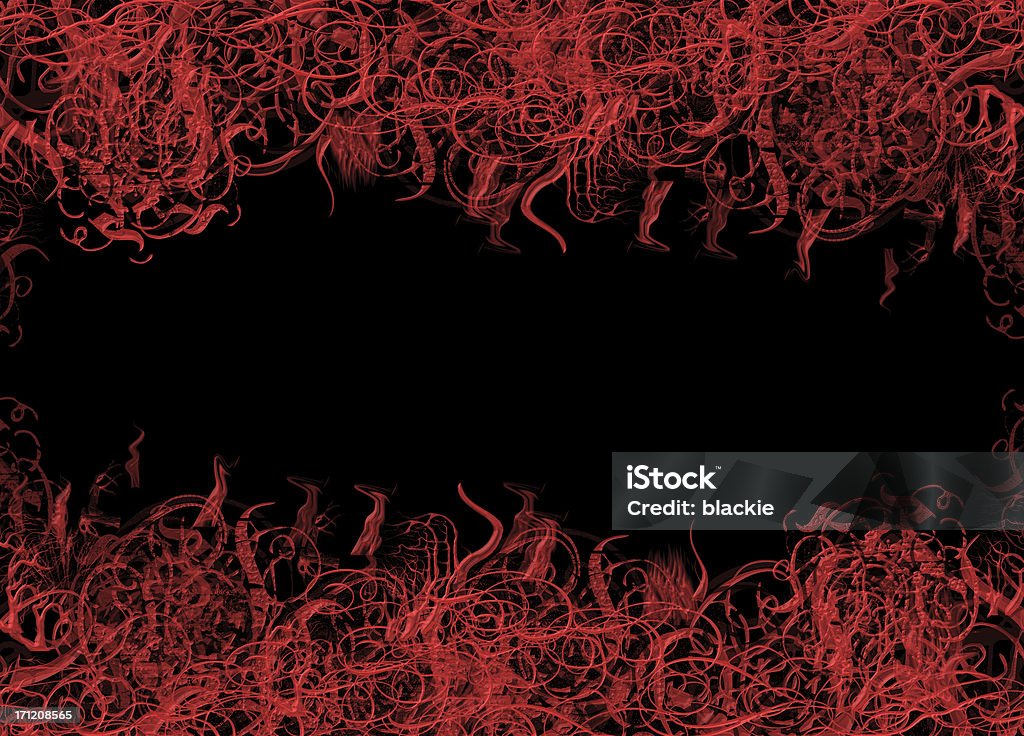Abstract - Crimson Chrome Swirl This was made for a job I had - red grunge swirls with a chrome veneer Abstract Stock Photo