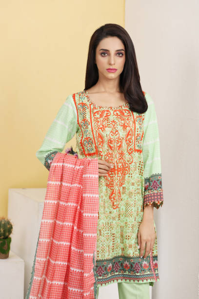 istock Pakistani Model is wearing new digital Print dress. 1712087592