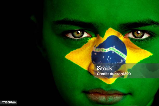 Brasilianische Jungen Stockfoto und mehr Bilder von Brasilien - Brasilien, Brasilianische Flagge, Menschliches Gesicht