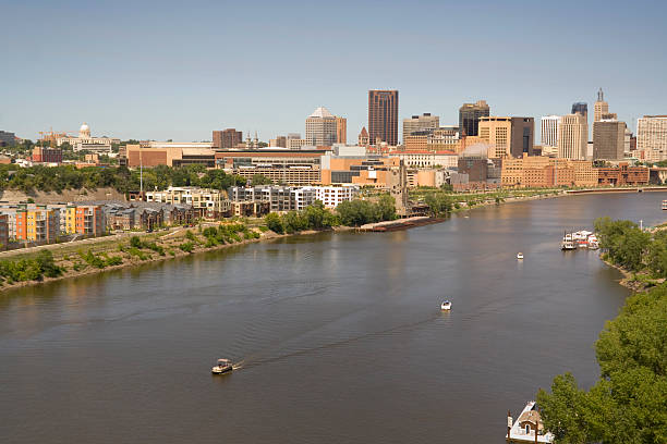 istock St. Paul, Minnesota Urban Skyline, Downtown View from Mississippi River 171208801