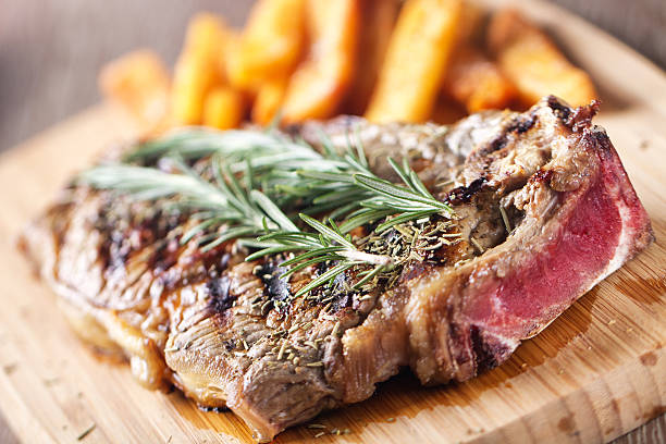 istock Grilled beefsteak with french fries 171209140