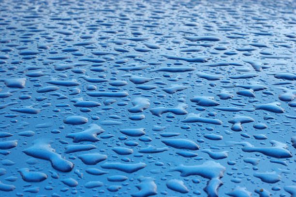 blue chuva - waterdroplets - fotografias e filmes do acervo