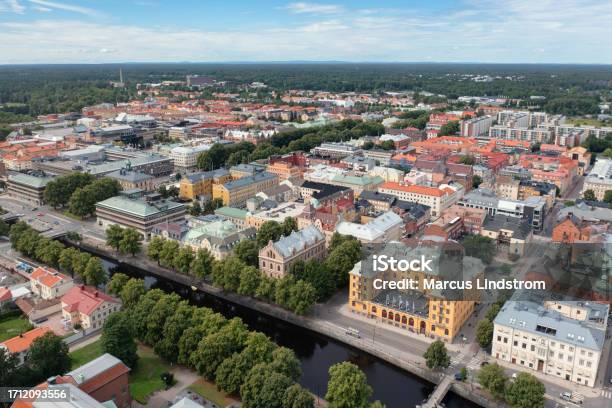 Aerial View Of Gävle Stock Photo - Download Image Now - Gavle, Sweden, Aerial View
