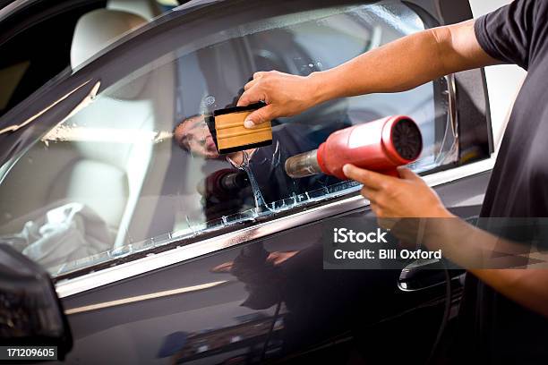 Car Window Tinting Stock Photo - Download Image Now - Car, Window, Glass - Material