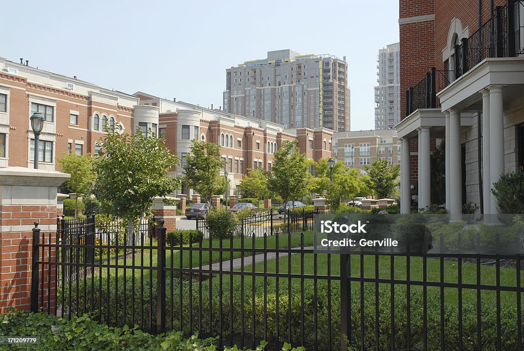 Urban sprawl Town homes in the city. Virginia - US State Stock Photo