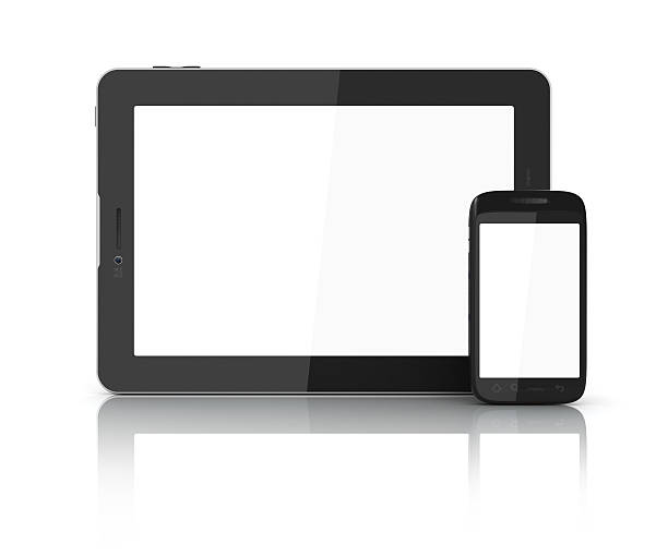 istock Frontal screens of tablet and mobile 171210126