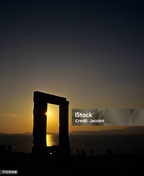 Photo libre de droit de Temple Dapollon Naxos banque d'images et plus d'images libres de droit de Antique - Antique, Apollon - Dieu grec, Archipel des Cyclades