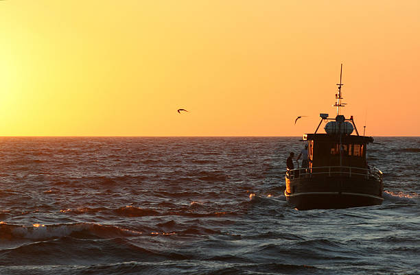 istock The ship at sea, sunset 171210742