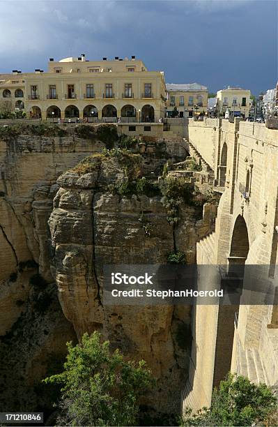 Parador In Ronda Spain Stock Photo - Download Image Now - Andalusia, Bridge - Built Structure, Canyon