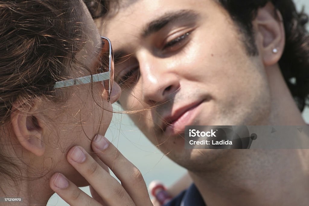 Tender touch young couple in love Adult Stock Photo