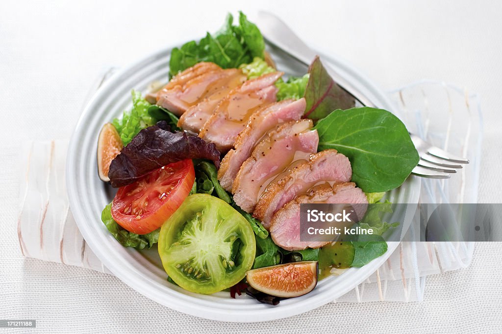 Chamuscar Pato com Salada - Royalty-free Pato - Carne Branca Foto de stock