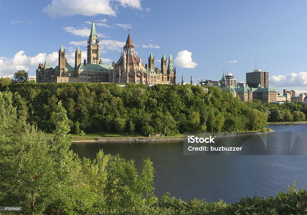 Canadian Parlamento em Ottawa cidade - Foto de stock de Ottawa royalty-free