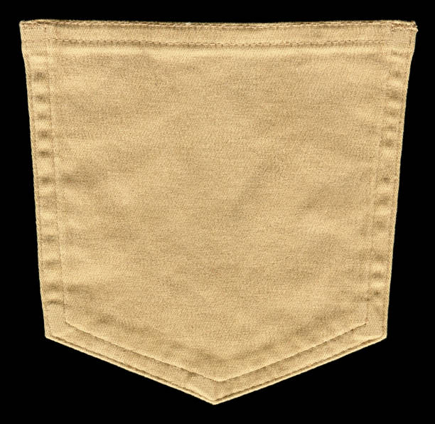 istock Beige Pocket textile textured background isolated 171211560