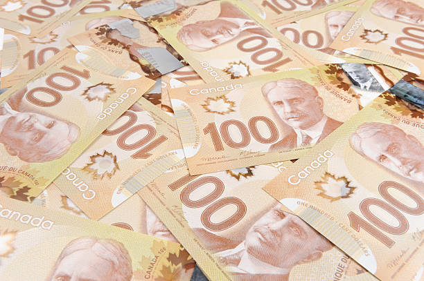 канадская 100 сто доллар законопроекты - canadian culture canadian currency canadian dollars currency стоковые фото и изображения