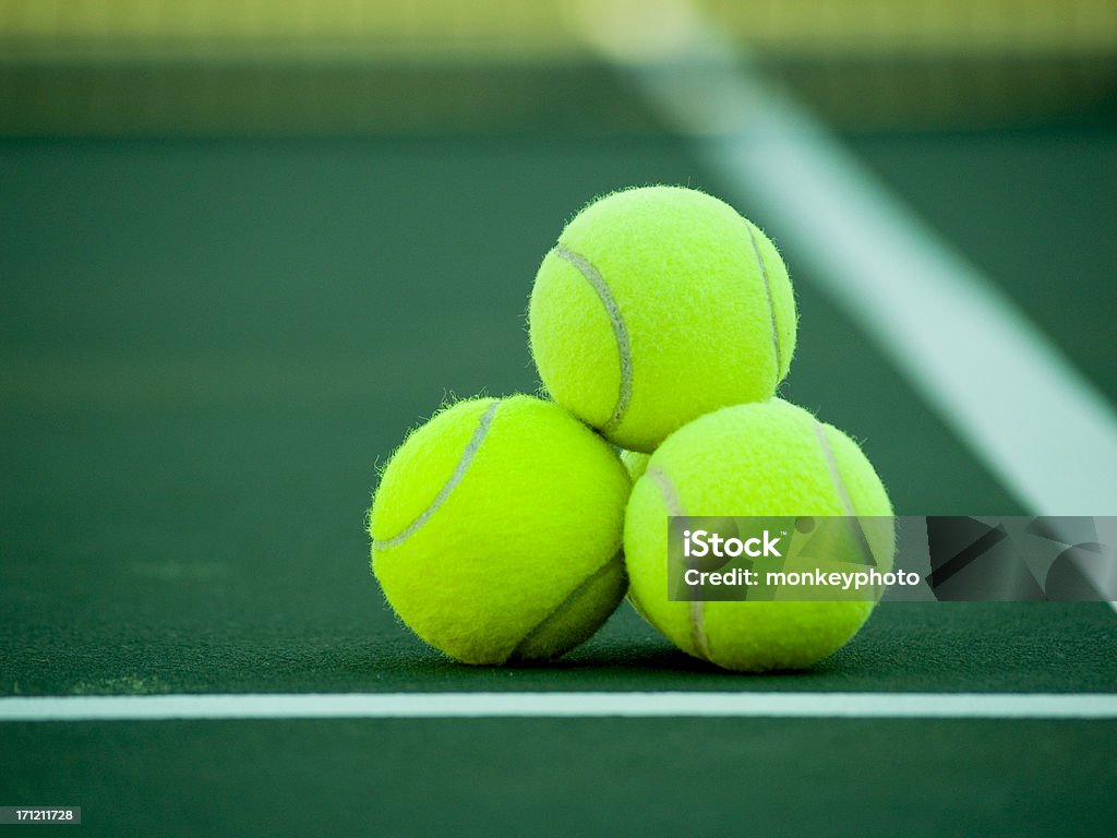 Bolas de tênis - Foto de stock de Amarelo royalty-free
