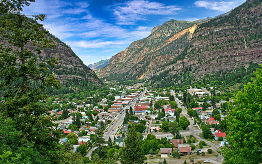 The town of Ouray, Colorado in the Rocky Mountains is a Mecca for outdoor enthusiasts