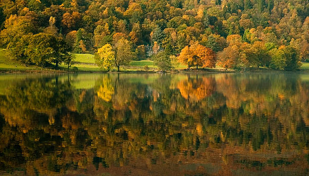 Onset of autumn III Shot of Grasmere in the English Lake District as the autumn colors start to come throughSimilar shots grasmere stock pictures, royalty-free photos & images