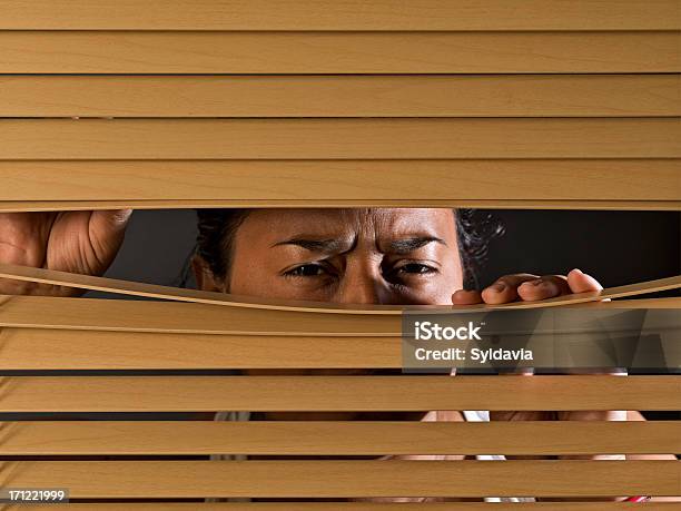 Spying Stock Photo - Download Image Now - Neighbor, Staring, Studio Shot