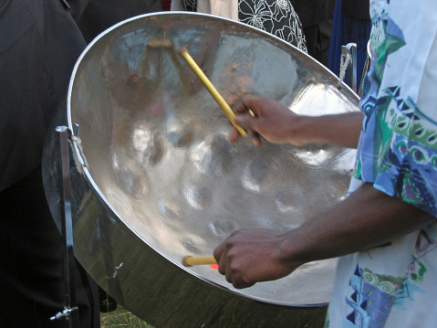 A man playing a steel drum.Please click below for another picture from this series: